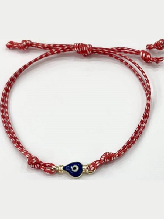 Kostibas Fashion Γυναικείο Βραχιόλι Μαρτάκι με σχέδιο Ματάκι