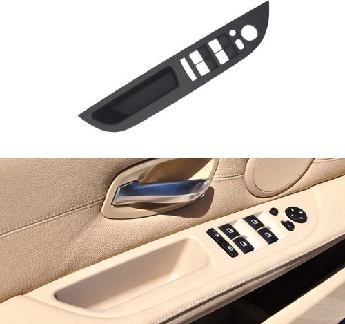 Cadre ornamentale pentru comutatorul de ridicare a geamului ușii din față stânga 51416983705 BMW E60 2008-2010 Volan pe stânga Configurație înaltă Negru
