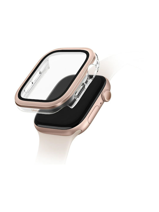 Carcasă Uniq pentru Apple Watch Seria 10 42mm Sticlă Călită Rose Gold