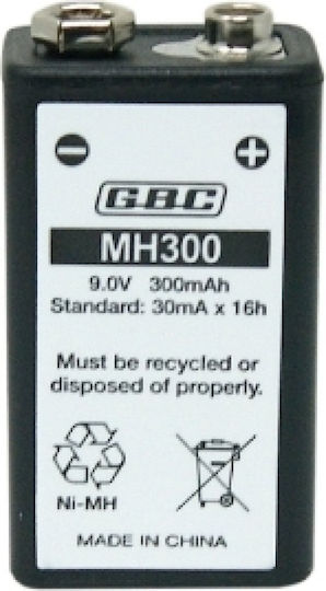 SKB Επαναφορτιζόμενη Μπαταρία 9V Ni-MH 300mAh 1τμχ