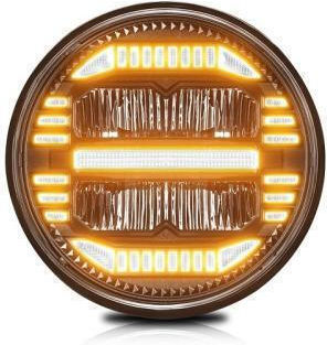 Στρογγυλός Προβολέας Led Διάθλασης 7 Ιντσών Wrangler H4