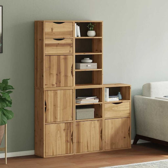 Sideboard made of Solid Wood Coffee 40x24x79cm