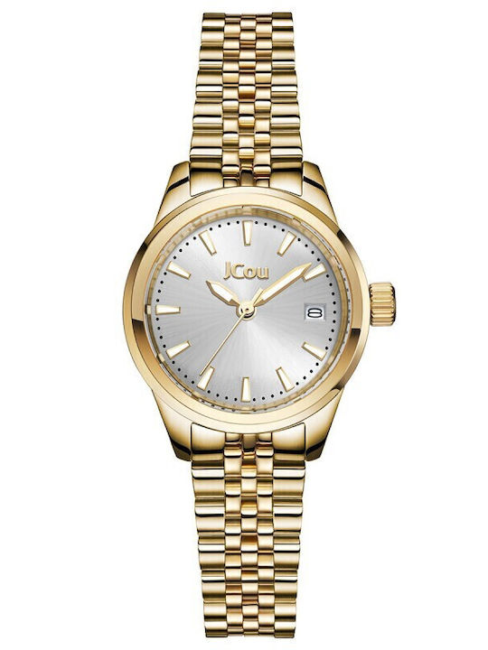 Jcou Women's Watch with Gold Metal Bracelet