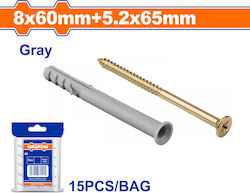 Wadfow Βισμα Πλαστικο Χτυπητο Βιδα 8χ60mm 5.2x65mm 15tem Wxtp921 Wadfow Βισμα Πλαστικο Χτυπητο Βιδα 8χ60mm 5.2x65mm 15tem Wxtp921