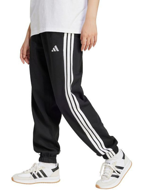 adidas Essentials 3-stripes Jogginghose Vlies Schwarz