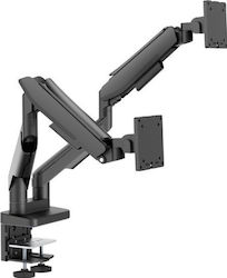 LC-Power LC-EQ-A34B-D Bildschirmständer Auf dem Schreibtisch bis 34"