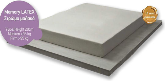 Saltea din latex cu memorie 160x20x200 cm