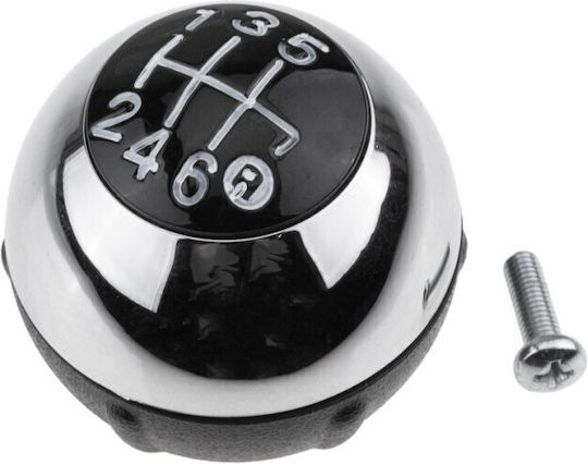 NTY 6 Shift Knob for Fiat 500 1.0 Hybrid 2020+ Black
