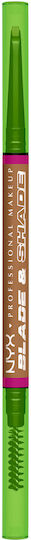 NYX Professional Makeup Blade & Shade Μολύβι για Φρύδια Bns01 Ash Blonde