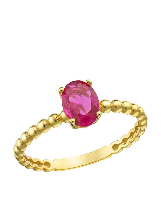 Dio Jewellery Lab Γυναικείο Δαχτυλίδι με Πέτρες από Ασήμι
