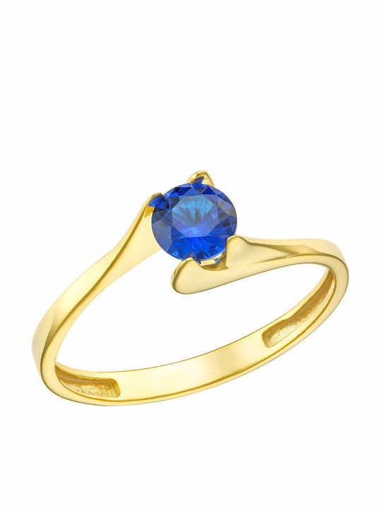 Dio Jewellery Lab Damen Ring mit Steinen aus Silber Vergoldet