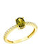 Dio Jewellery Lab Damen Ring mit Steinen aus Silber Vergoldet