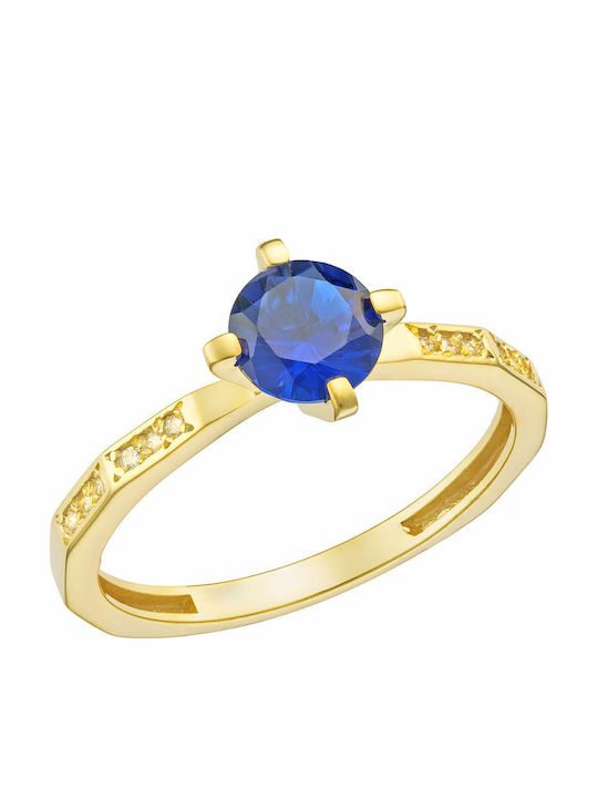 Dio Jewellery Lab Γυναικείο Δαχτυλίδι με Πέτρες από Ασήμι