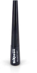 Sixteen Cosmetics Liner Waterproof Lichid Eye Liner Negru Sixteen Cosmetics Liner Waterproof Lichid Eye Liner Negru