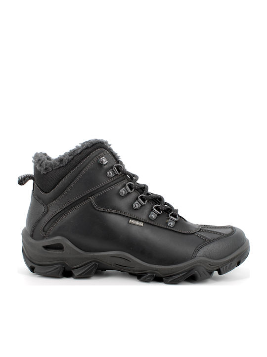Leder Schwarz Herrenstiefel Anatomisch
