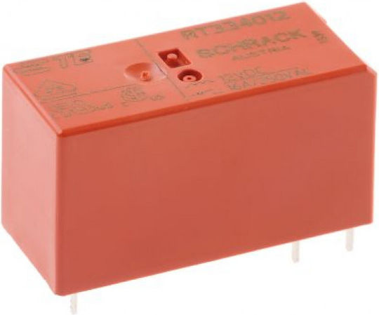 Releu Mini PCB Rt334012 Schrack 12V DC 1 Contact 250V 16A NO NC