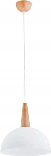 Alfa Pendant Light White with Socket E27