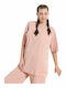 Γυναικείο Αθλητικό Oversized T-shirt Ροζ