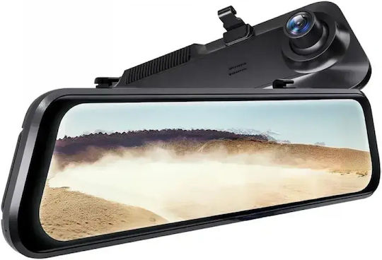 Wolfbox G850pro Σετ Καθρέπτης με Κάμερα DVR Αυτοκινήτου 4K με Οθόνη 12" Wi-Fi, GPS & Κάμερα Οπισθοπορείας