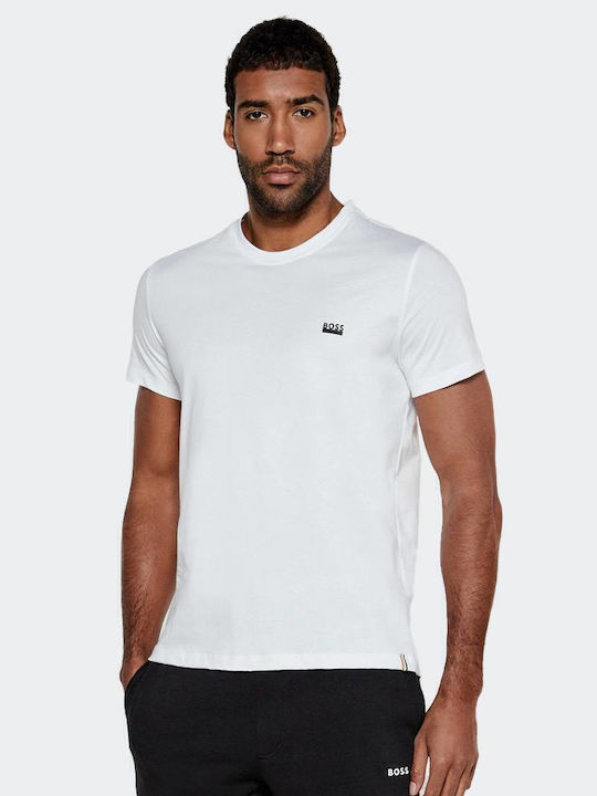Tee Shirt White Hugo Boss Top With Zip Placket Hugo Polo Shirts
