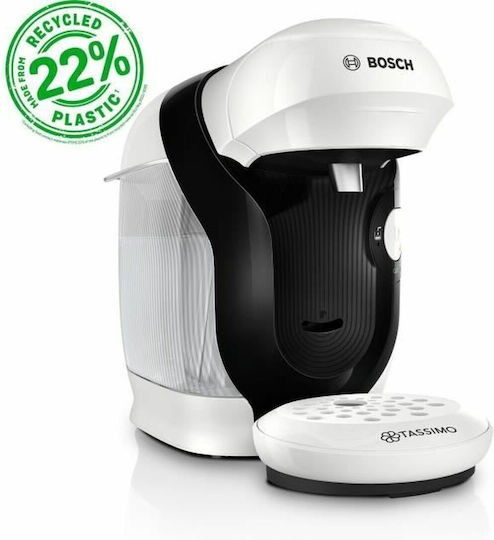 Bosch Style Καφετιέρα για Κάψουλες Tassimo Πίεσης 3.3bar Λευκή