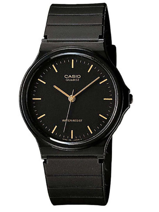 Casio Ανδρικό Ρολόι 28mm Μπαταρίας με Μαύρο Καο...