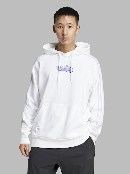 Real Madrid Dna Sweatshirt mit Kapuze Weiß