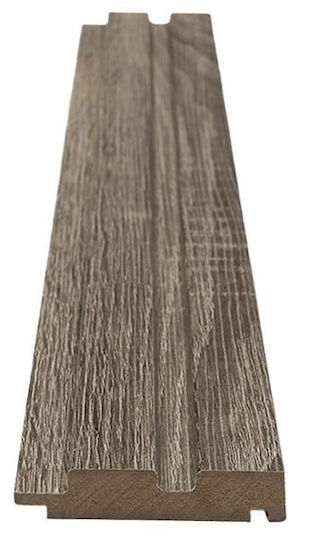 3D Πάνελ Τοίχου από PVC με Κόλλα Καφέ 275x11.9εκ.