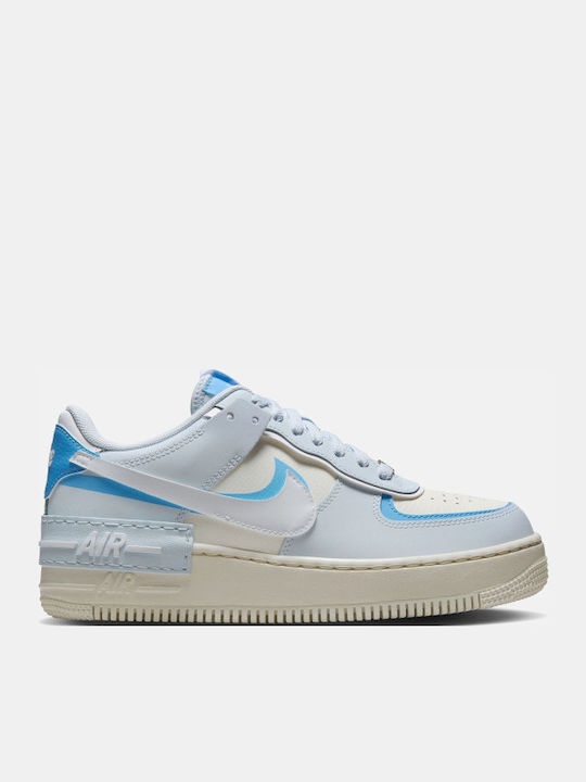 HOT Damen Nike Air Force Weiss Blau Nike Damen Nike Air Force