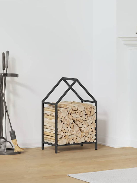 vidaXL Inox Ράφι Αποθήκευσης Ξύλων 40x25x60cm Μ...