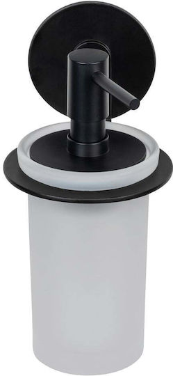 Wenko Dispenser Γυάλινο Μαύρο 150ml