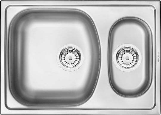 Deante Drop-In Chiuvetă din Granit Sintetic L62xW44cm Gri