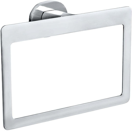 Wenko Single Wall-Mounted Bathroom Freestanding Towel Rack Inox Gray