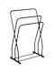 Wenko Single Wall-Mounted Bathroom Freestanding Towel Rack Inox Black