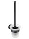 Wenko Glass Toilet Brush Black