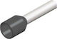 2.5mm² Insulated Wire Ferrule Terminal Gray 500pcs