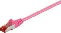 Goobay 93433 S/FTP Cat.6 Καλώδιο Ethernet 0.5m Ροζ