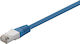 Wentronic F/UTP Cat.5e Ethernet Network Cable 2m Blue
