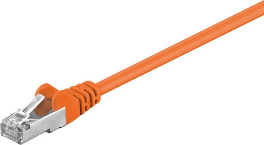 Wentronic F/UTP Cat.5e Ethernet Network Cable 1m Orange 1pcs