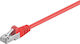 Wentronic F/UTP Cat.5e Ethernet Network Cable 0.5m Red
