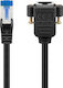 Triton S/FTP Cat.6a (Gigabit) Καλώδιο Δικτύου Ethernet 2m Μαύρο