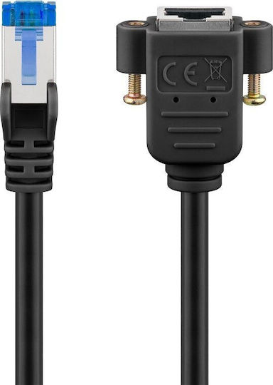 Triton S/FTP Cat.6a (Gigabit) Καλώδιο Δικτύου Ethernet 2m Μαύρο
