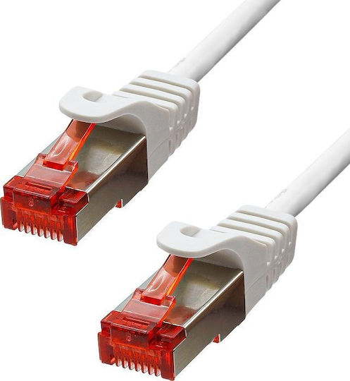ProXtend F/UTP Kat.6 Ethernet-Netzwerkkabel 7m Weiß 1Stück