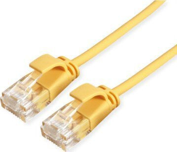 Roline U/UTP Cat.6a (Gigabit) Мрежов Кабел Ethernet 5м Жълт