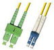 Microconnect Καλώδιο Οπτικής Ίνας SC/APC-LC/UPC 10m Κίτρινο