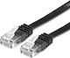 Value U/UTP Cat.6a Ethernet Network Cable 1m Black 1pcs