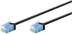 Goobay 74233 U/UTP Kat.6a Netzwerkkabel Ethernet 1m Schwarzes