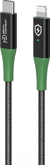 Microconnect USB-C to Lightning Cable Μαύρο 1m