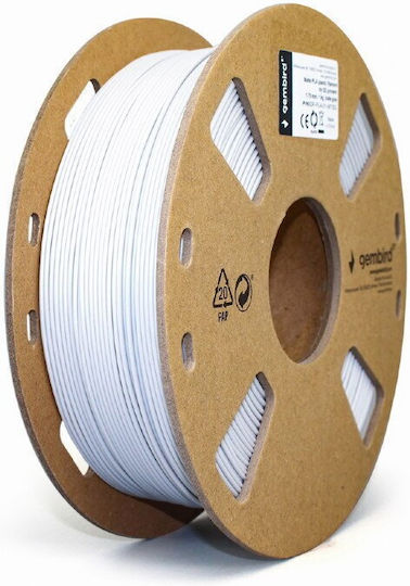 Gembird PLA 3D Printer Filament 1.75mm Light Grey 1kg 1τμχ (Spool)
