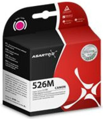 Asarto Συμβατό Μελάνι Εκτυπωτή InkJet Canon CLI-526M Ματζέντα 1τμχ